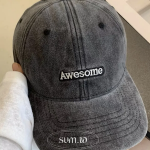 Vintage Washed Baseball Cap S285 — винтажная бейсболка в стираном стиле для повседневных образов