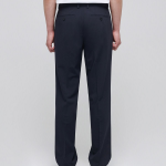 [Cooltandard] Semi Wide Hidden Banding Slacks [Navy]