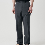 [Cooltandard] Semi Wide Hidden Banding Slacks [Gray]