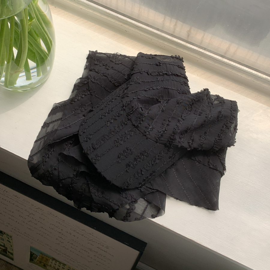 Flow Frill Scarf Cap — женственная бейсболка с фестончатым платком и лёгким силуэтом (2 вариант)