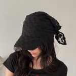 Flow Frill Scarf Cap — женственная бейсболка с фестончатым платком и лёгким силуэтом (2 вариант)