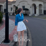 Короткие шорты с защипами "Unel"