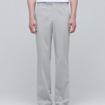 [Cooltandard] Semi Wide Hidden Banding Slacks [Light Gray]