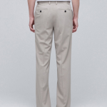 [Cooltandard] Semi Wide Hidden Banding Slacks [Light Beige]