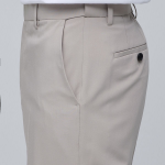 [Cooltandard] Semi Wide Hidden Banding Slacks [Light Beige]