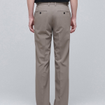 [Cooltandard] Semi Wide Hidden Banding Slacks [Dusty Beige]