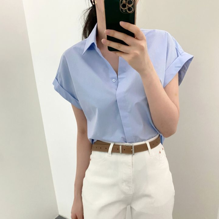 Roll-Up – рубашка V-Neck Short-Sleeve Shirt