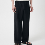 [Cooltandard] Cooling Deep Tuck Wide Banding Pants [Black]