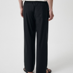 [Cooltandard] Cooling Deep Tuck Wide Banding Pants [Black]