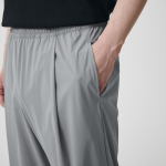 [Cooltandard] Cooling Deep Tuck Wide Banding Pants [Light Gray]