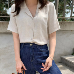 Perriem – рубашка Slim Linen Short-Sleeve Shirt