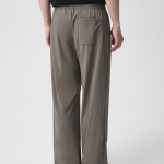 [Cooltandard] Cooling Deep Tuck Wide Banding Pants [Dusty Beige]
