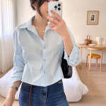 Lucerne – рубашка Side-Button Pintuck Crop Shirt