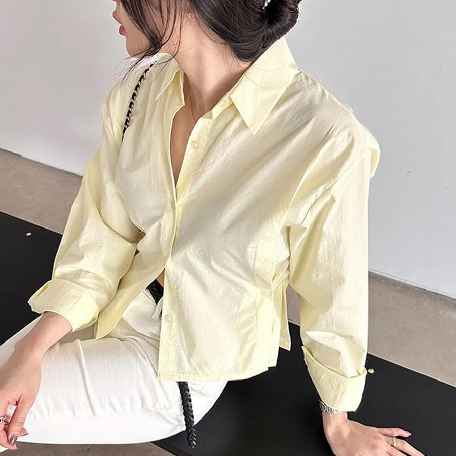 Lucerne – рубашка Side-Button Pintuck Crop Shirt
