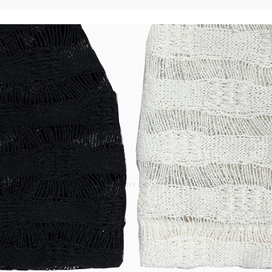 Летняя прозрачная вязаная шапочка "Summer Stripe" — лёгкий акцент в стиле casual