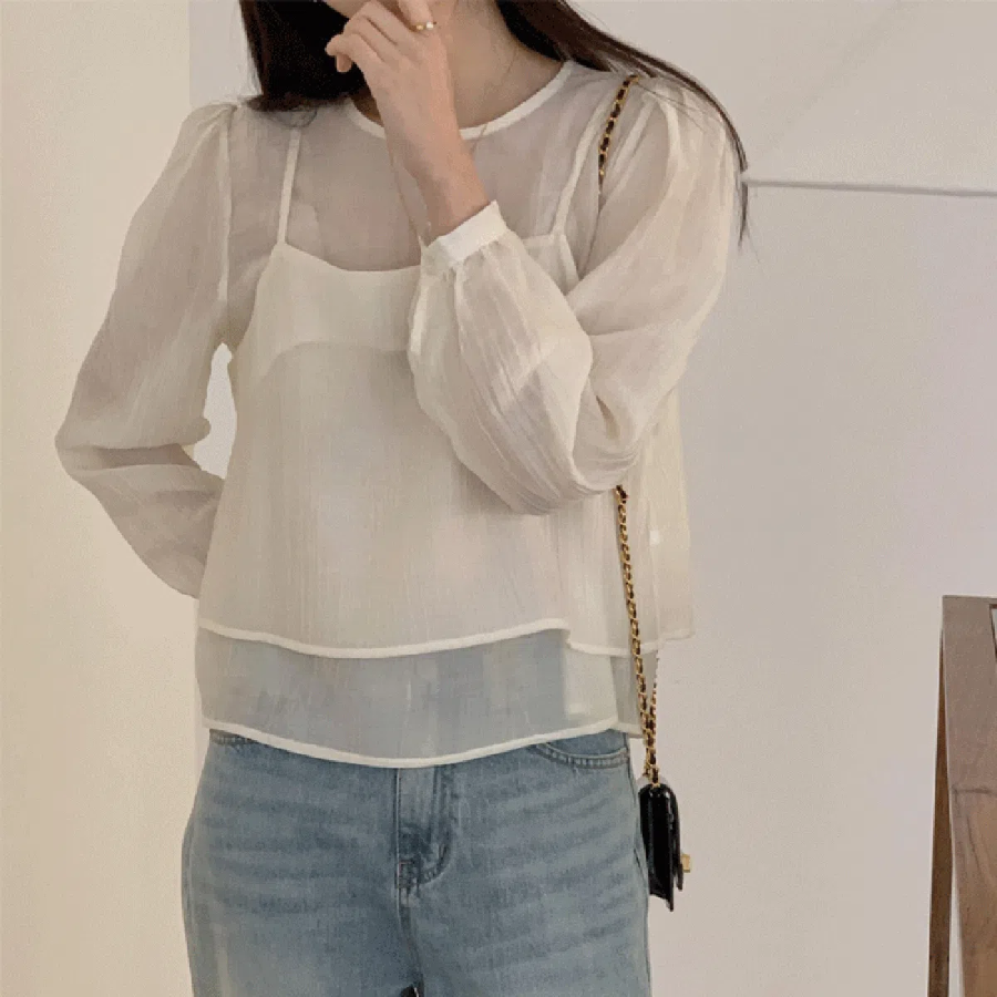 Alled – блузка Bustier Layered Blouse