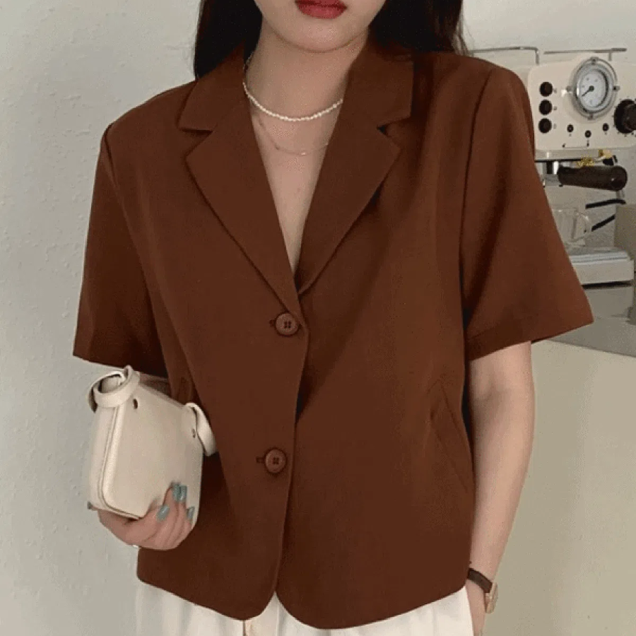 Mood – блузка Collar Button Crop Shirt Blouse