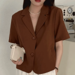 Mood – блузка Collar Button Crop Shirt Blouse