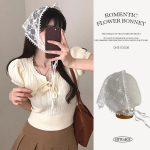 Романтичный цветочный кружевной боннет-шарф — изящный акцент с винтажным настроением