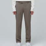[Cooltandard] Heavyweight Brushed Tapered Hidden Banding 10/10 Slacks [Dusty Beige]