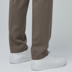 [Cooltandard] Heavyweight Brushed Tapered Hidden Banding 10/10 Slacks [Dusty Beige]