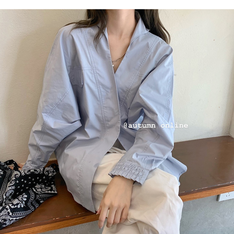 Romena – рубашка V-Neck Loose-Fit Shirt