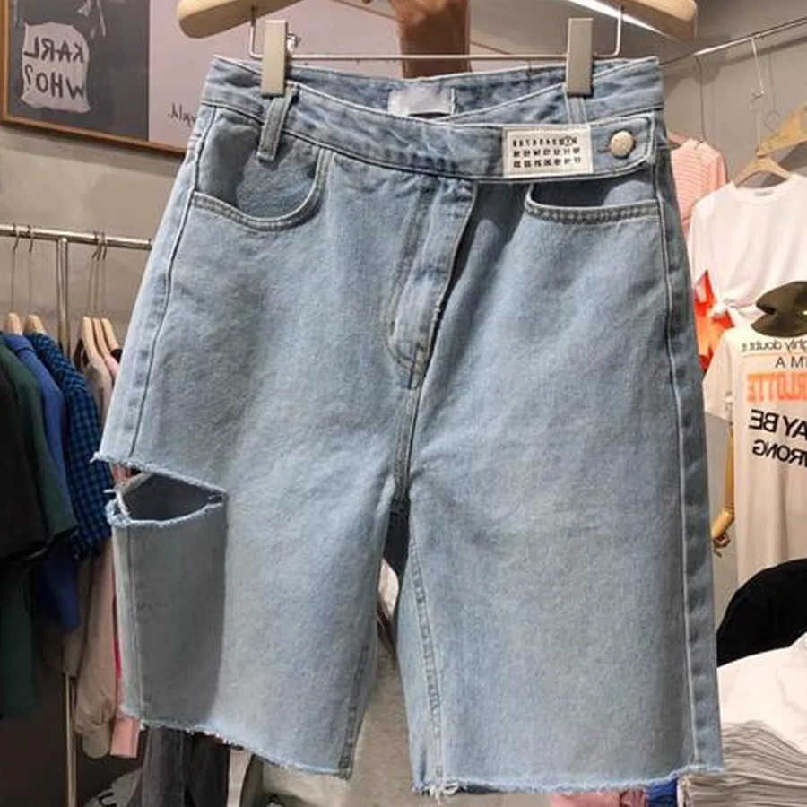 Dora Cut-off Denim Half Pants