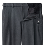 [Cooltandard] Heavyweight Brushed Real Wide Hidden Banding Slacks [Medium Gray]