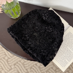 Оверлэп кружевной цветочный сетчатый бини — романтичный акцент с легкой полупрозрачностью