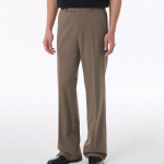 [Cooltandard] Flare Hidden Banding Slacks [Dusty Beige]