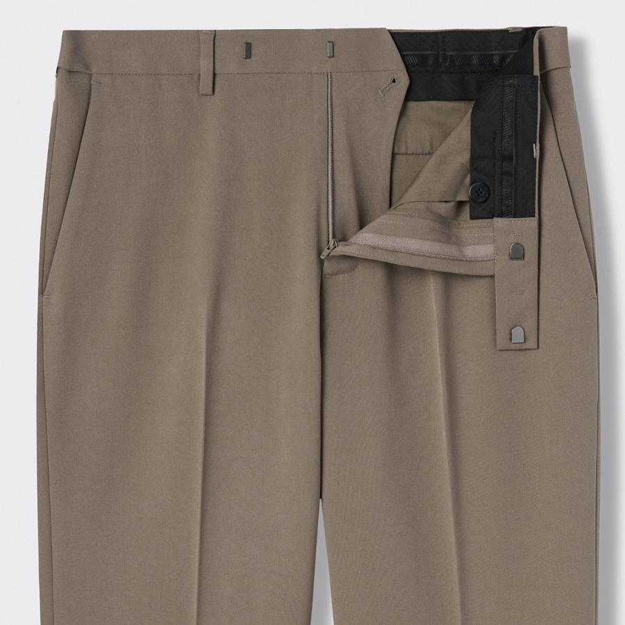 [Cooltandard] Flare Hidden Banding Slacks [Dusty Beige]