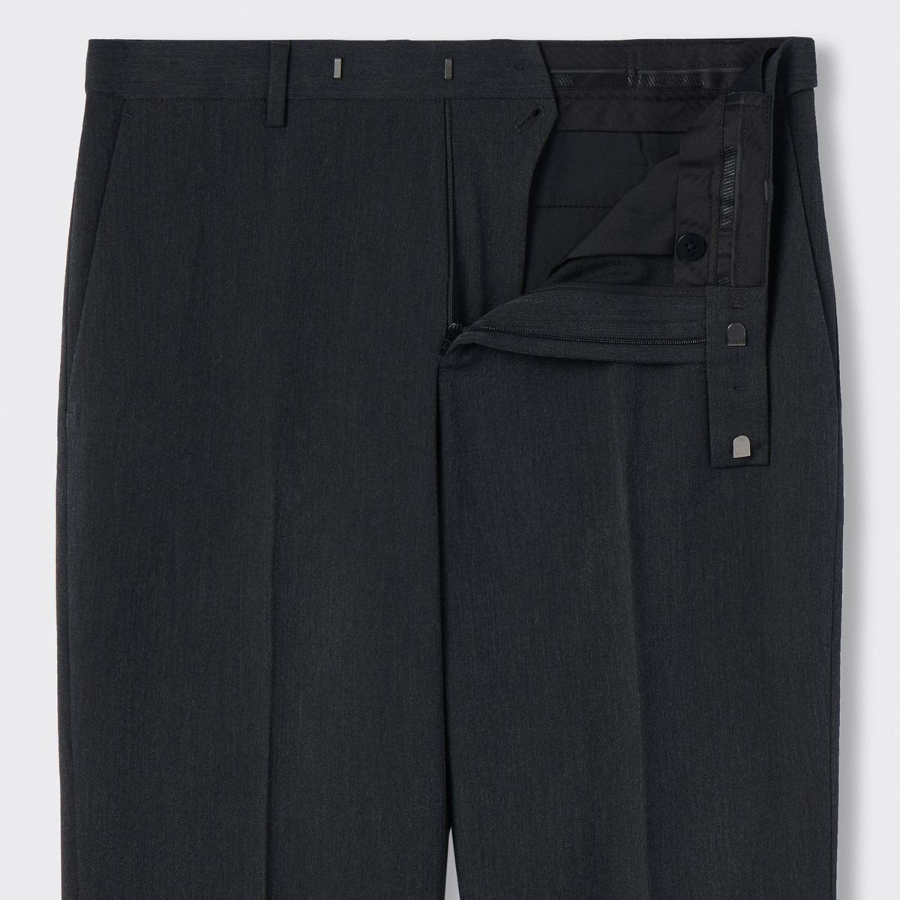 [Cooltandard] Flare Hidden Banding Slacks [Charcoal Gray]
