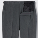 [Cooltandard] Flare Hidden Banding Slacks [Medium Gray]