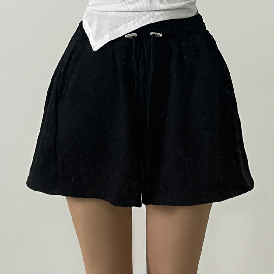 Спортивные шорты с защипами и стоперами, A-силуэт, 4/4 длины