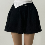 Спортивные шорты с защипами и стоперами, A-силуэт, 4/4 длины