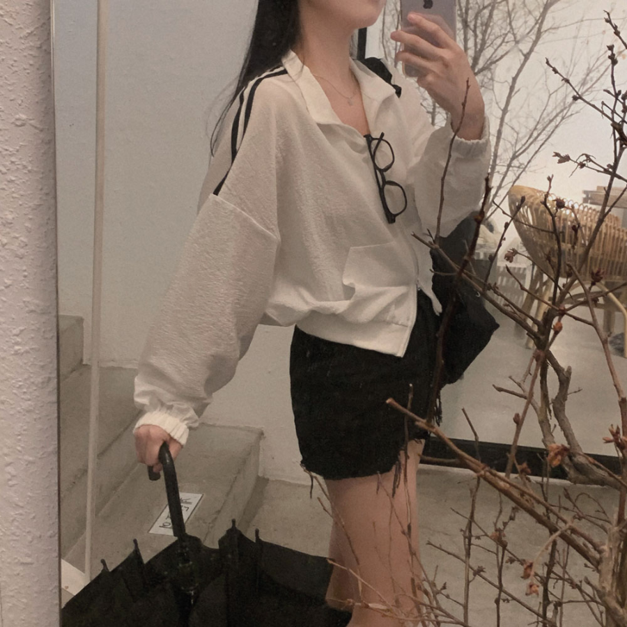 Винтажные джинсовые шорты с потертостями Mitsu, A-силуэт, высокая посадка