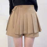 Комплект из юбки-обёртки и шорт Liell — плиссированная мини-юбка с шортами