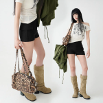 Эластичные хлопковые шорты-капри Lucina с боковыми карго-карманами