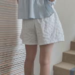 Шорты-брюки с цветочным принтом и бантом Objet