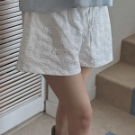 Шорты-брюки с цветочным принтом и бантом Objet