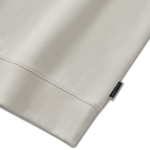 Melange Master Oversized Collar Half-Zip Sweatshirt – Cream