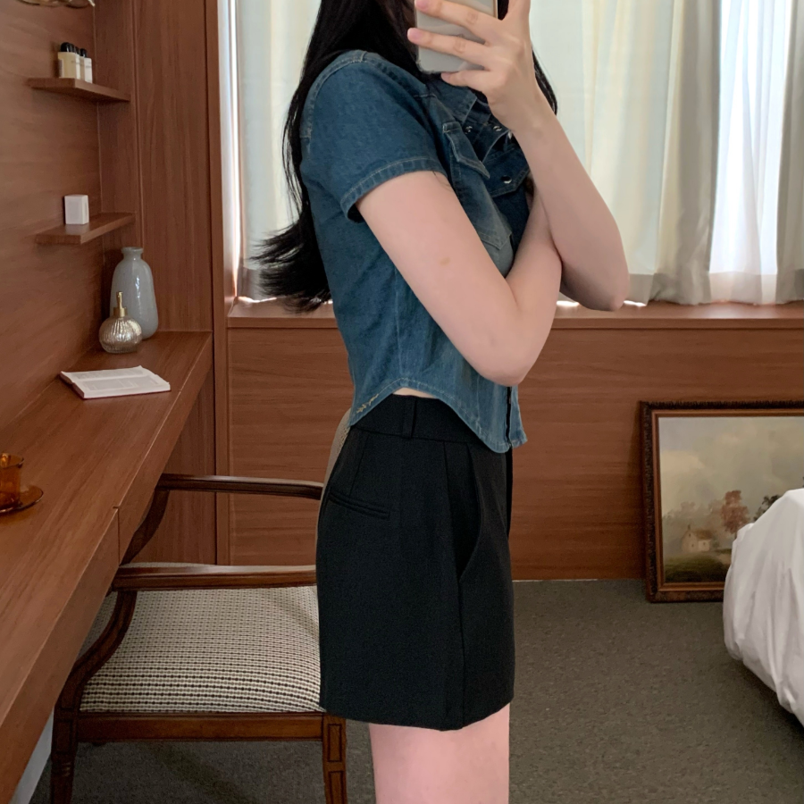 Укороченные шорты с эффектом утяжки и высокой эластичностью Mochi SL