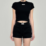 Шорты Hodie Parva с фирменным лейблом