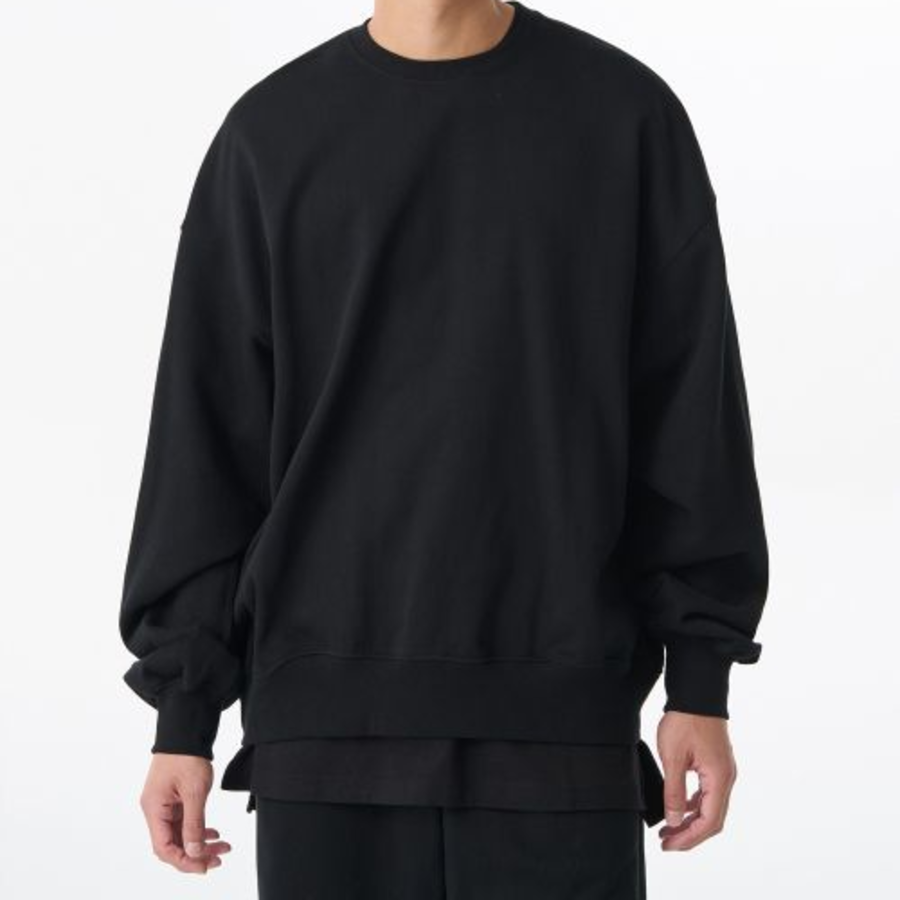 Musinsa Standard Loose Balloon Sweatshirt – Black