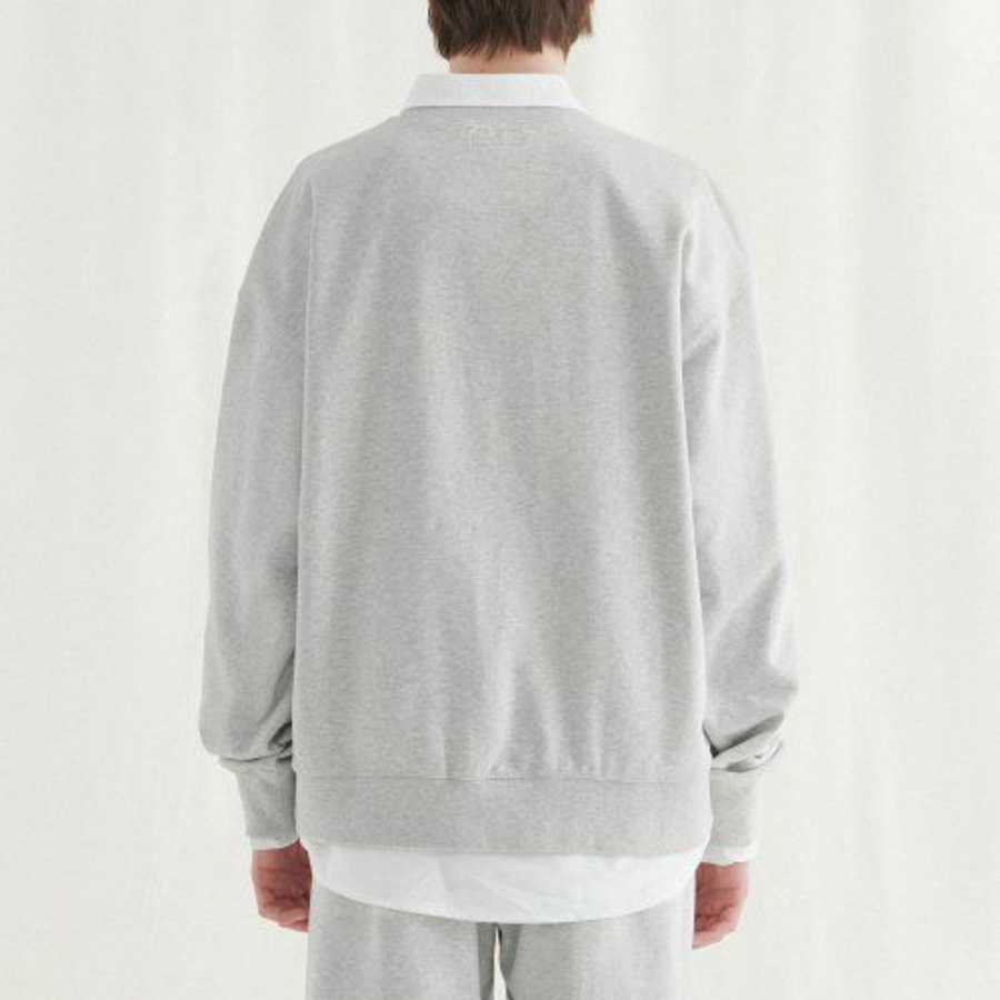 Melange Master Oversized Sweatshirt – Light Grey