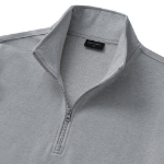 Melange Master Oversized Half-Zip Sweatshirt – Grey