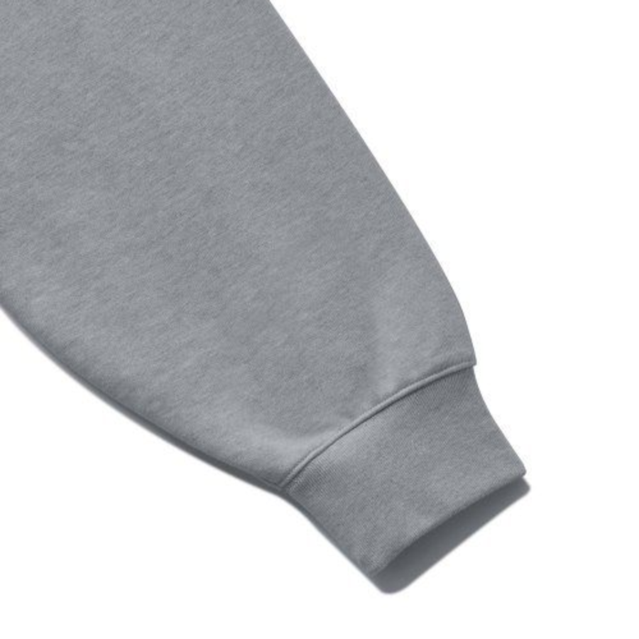 Melange Master Oversized Half-Zip Sweatshirt – Grey