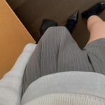 Укорочённые пинстрайп-шорты с защипами