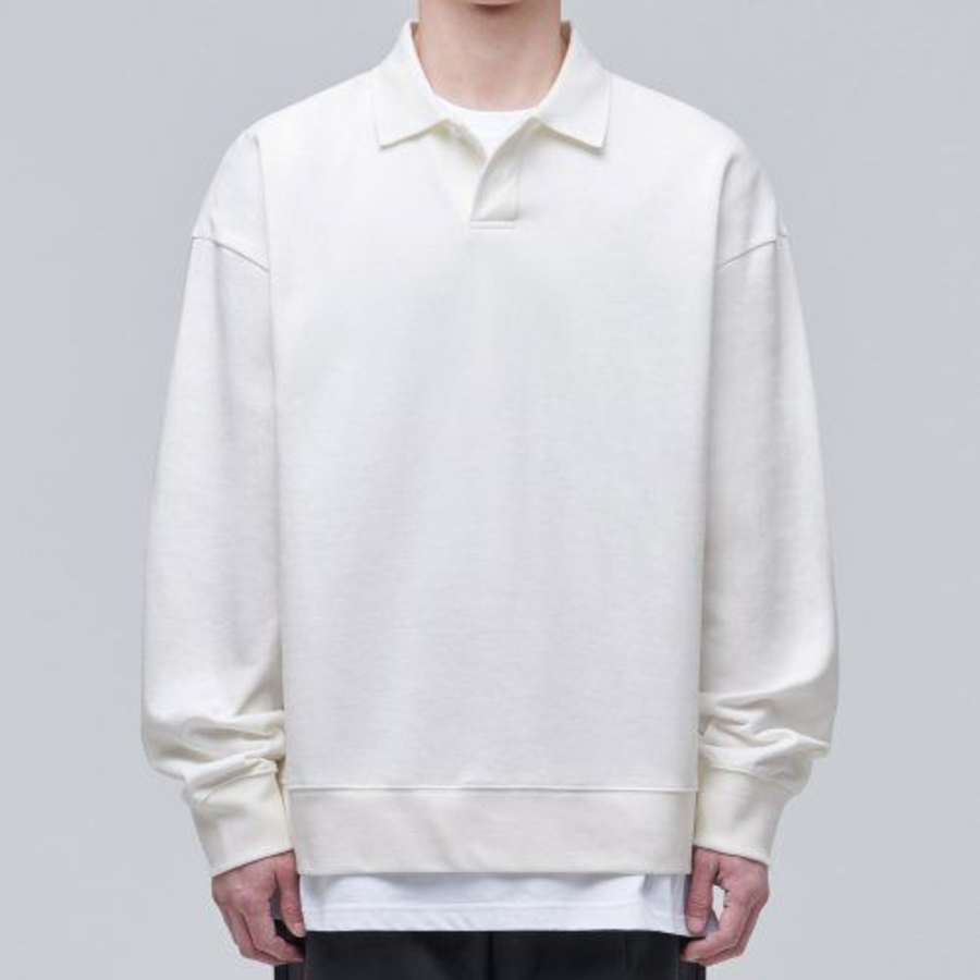 Musinsa Standard Oversized Collared Sweatshirt – Cream