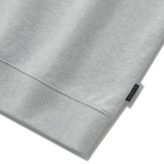 Melange Master Oversized Collar Half-Zip Hoodie – Light Grey